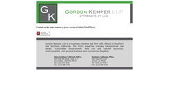 Desktop Screenshot of gordonkemper.com