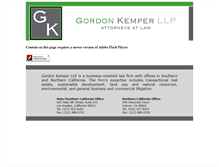 Tablet Screenshot of gordonkemper.com